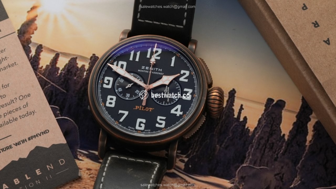 IMG_9085 Zenith Pilot Type 20 Extra Special Mens watch Unisex Automatic Bronze 29.2430.4069 21.C800 Replica 2