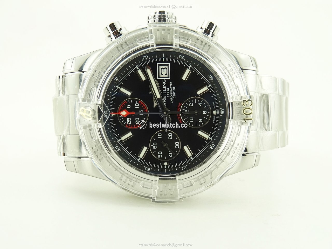 IMG_9085 Breitling Avenger II Mens watch Unisex Automatic Steel A1338111 BC32-170A Replica 2