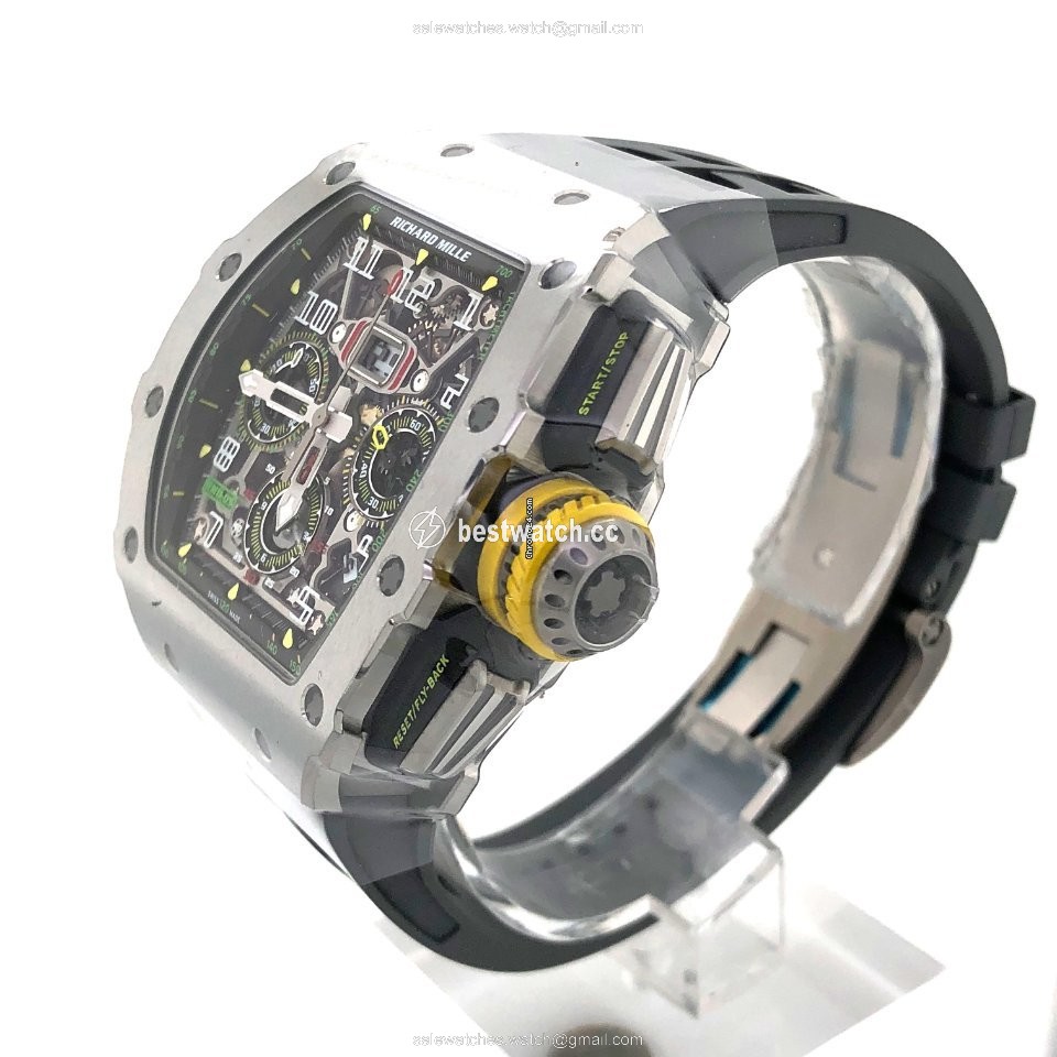 IMG_9085 Richard Mille RM 011 Mens watch Unisex Automatic Titanium RM 11-03 Ti Replica 2