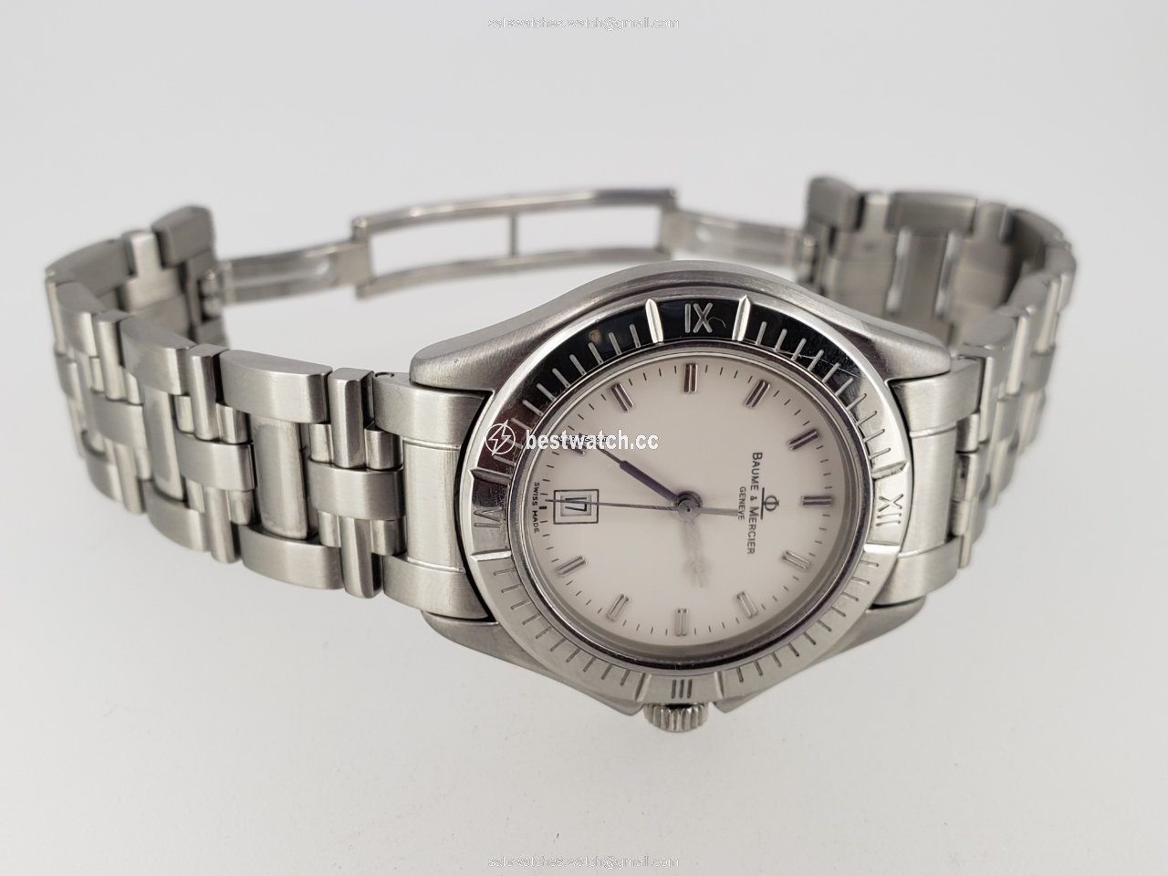 IMG_9085 Baume & Mercier Riviera Womens watch Quartz Steel Baume & Mercier Riviera Ladies, Stainless, Quartz Replica 2