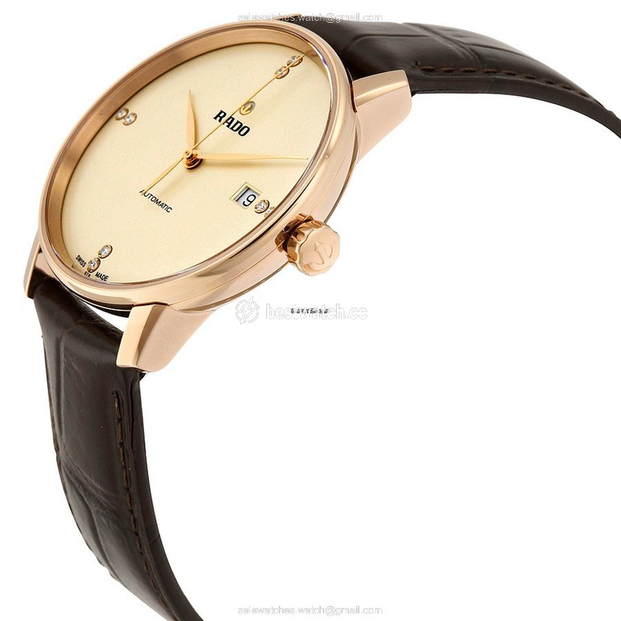 IMG_9085 Rado Coupole Mens watch Unisex Automatic Gold Steel R22861765 Replica 2