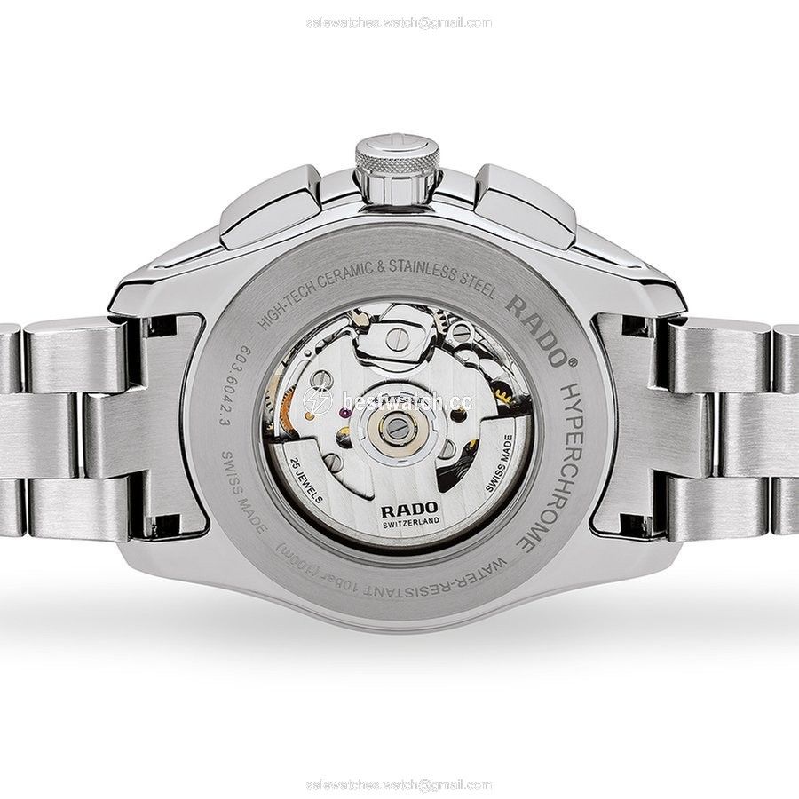 IMG_9085 Rado HyperChrome Chronograph Mens watch Unisex Automatic Steel R32042203 Replica 2