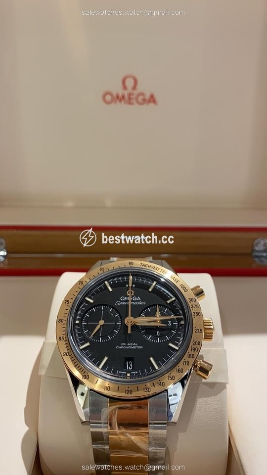 IMG_9085 Omega Speedmaster 57 Mens watch Unisex Automatic Gold Steel 331.20.42.51.01.002 Replica 2