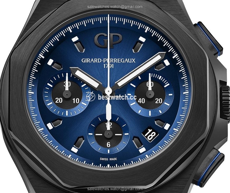 IMG_9085 Girard Perregaux Laureato Mens watch Unisex Automatic Titanium 81060-21-491-FH6A Replica 2