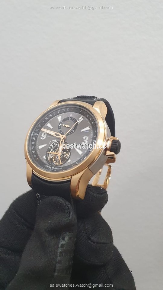 Jaeger-LeCoultre Master Compressor Extreme Tourbillon Mens watch Unisex Automatic Rose gold Q1762470 Replica 2