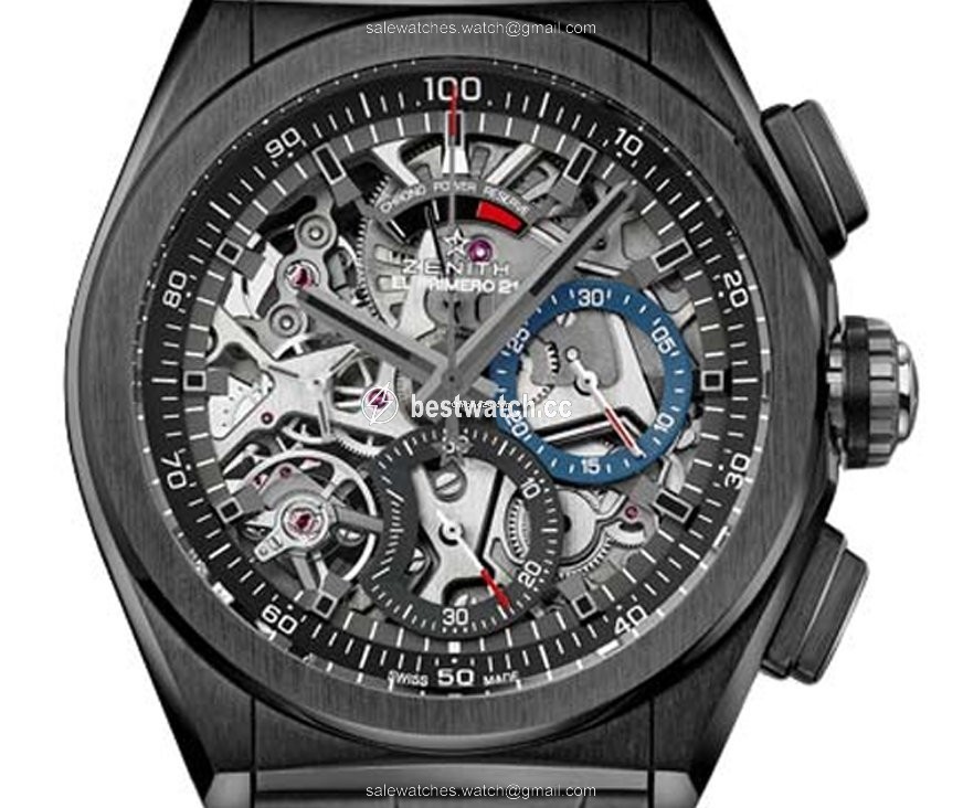 IMG_9085 Zenith Defy El Primero Mens watch Unisex Automatic Ceramic 49.9000.9004 78.R582 Replica 2