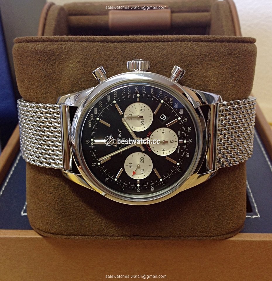 Breitling Transocean Chronograph Mens watch Unisex Automatic Steel AB015212 BF26 154A Replica 2