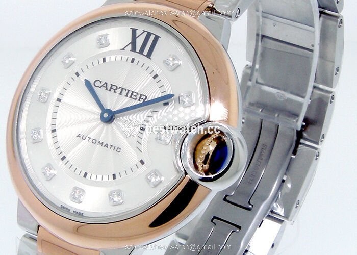 Cartier Ballon Bleu 36mm Womens watch Automatic Gold Steel W3BB0007 Replica 2