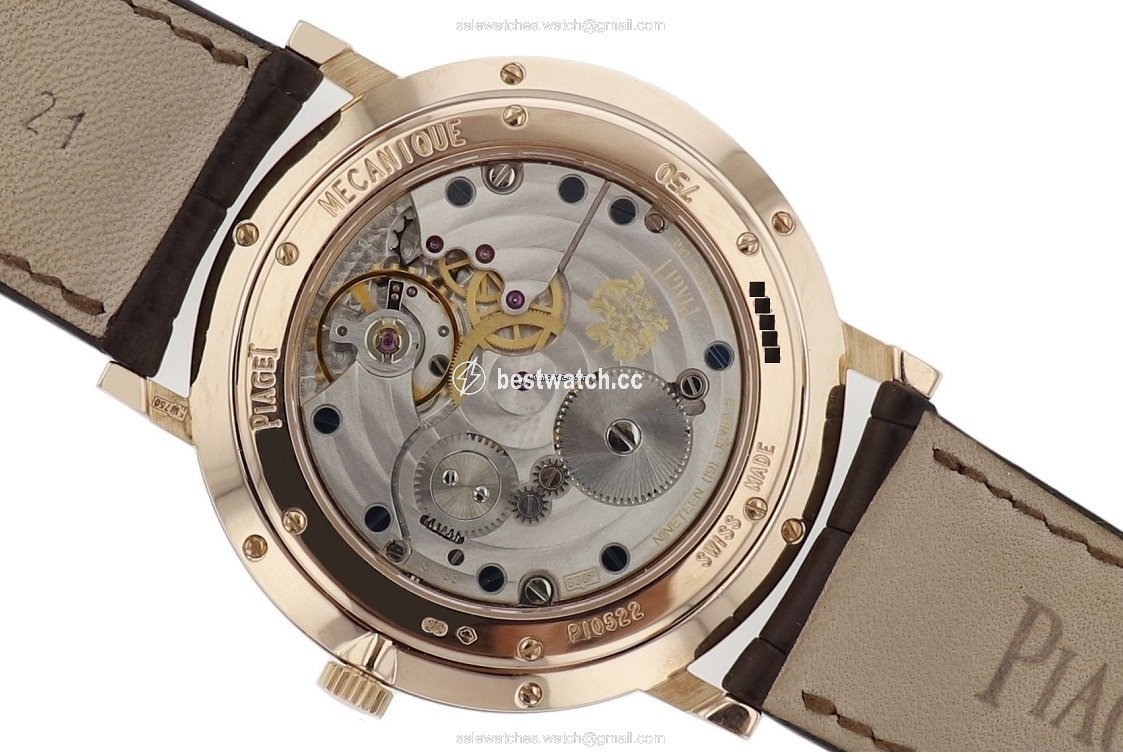 IMG_9085 Piaget Mens watch Unisex Manual winding Rose gold P10522 Replica 2