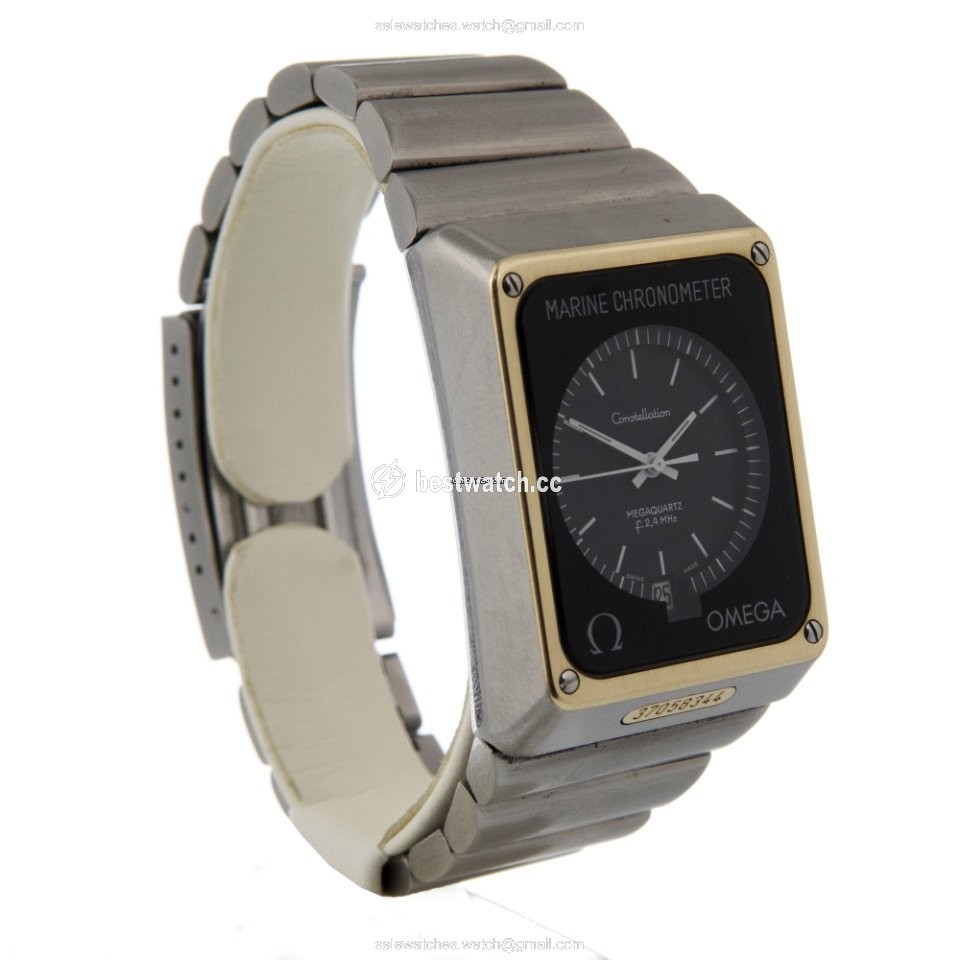 IMG_9085 Omega Constellation Quartz Mens watch Unisex Quartz Steel 198.0082 Replica 2