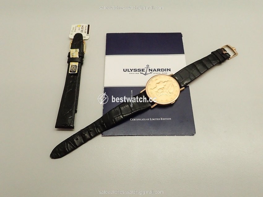 IMG_9085 Ulysse Nardin Mens watch Unisex Manual winding Yellow gold 10264-1 Replica 2