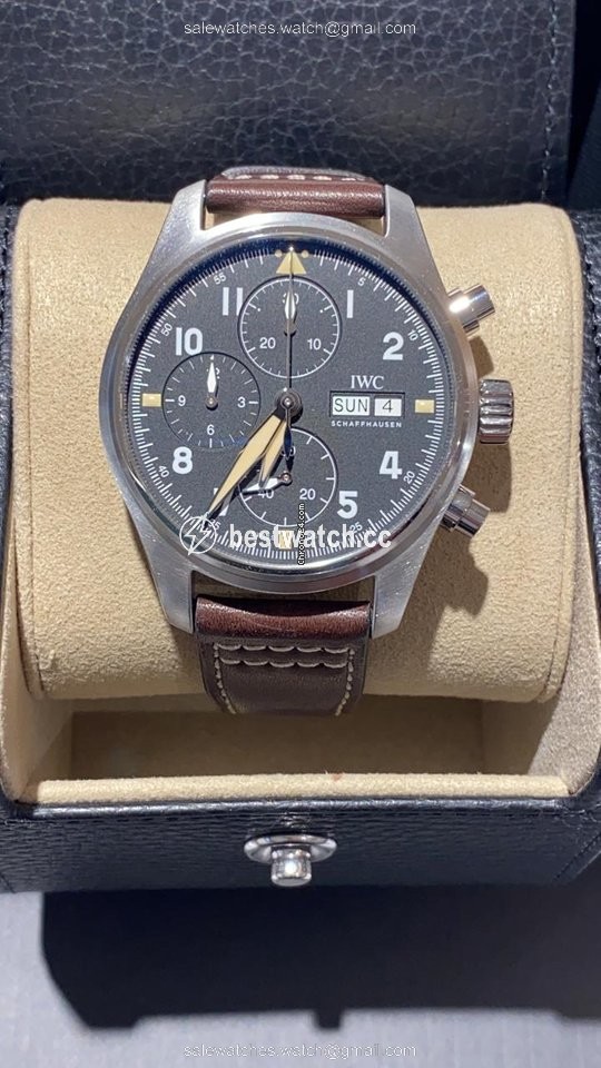IMG_9085 IWC Pilot Spitfire Chronograph Mens watch Unisex Automatic Steel IW387903 Replica 2