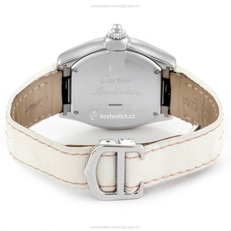 IMG_9085 Cartier Roadster Womens watch Quartz Steel W62054V3 Replica 2