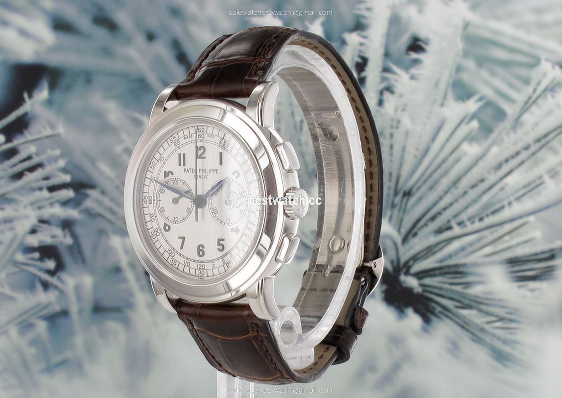 Patek Philippe Chronograph Manual winding White gold 5070G - 001 Replica 2