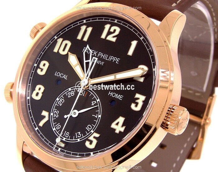IMG_9085 Patek Philippe Travel Time Mens watch Unisex Automatic Rose gold 5524R Replica 2