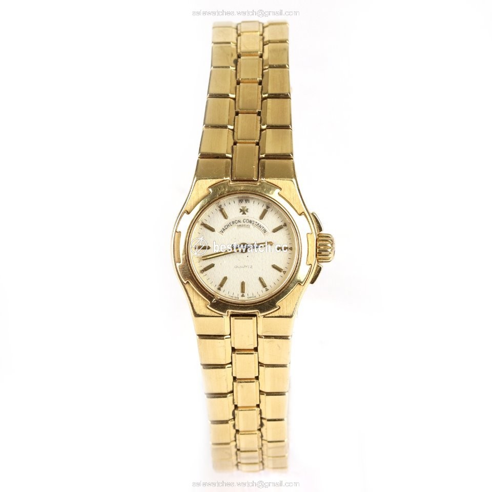 IMG_9085 Vacheron Constantin Overseas Womens watch Quartz Yellow gold 16050 423J Replica 2