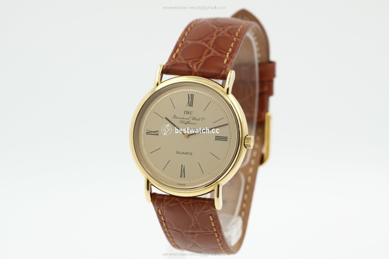 IWC Mens watch Unisex Quartz Yellow gold 3803 Replica 2