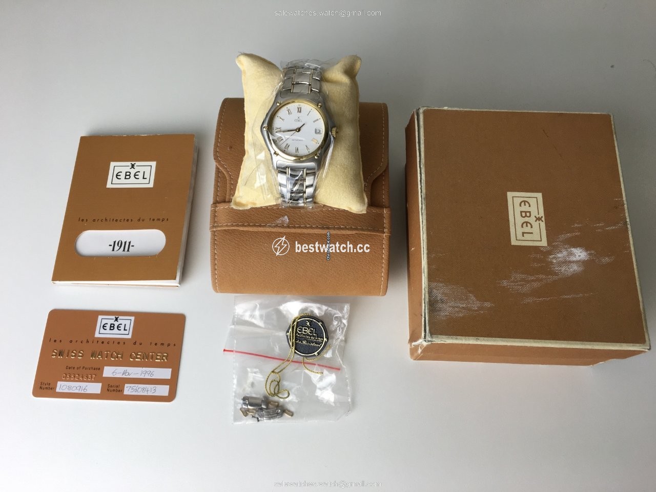 Ebel 1911 Mens watch Unisex Automatic Gold Steel 1080916 Replica 2
