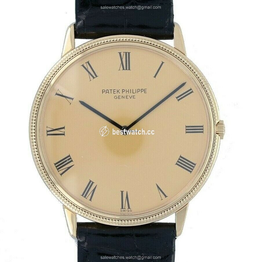 IMG_9085 Patek Philippe Calatrava Mens watch Unisex Manual winding Yellow gold 3590 Replica 2