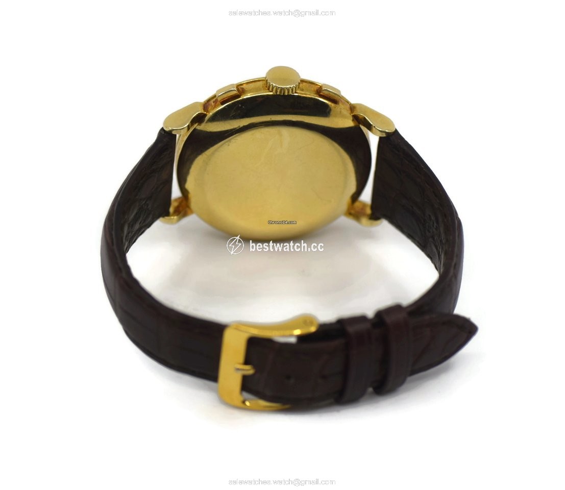 IMG_9085 Patek Philippe Chronograph Mens watch Unisex Manual winding Yellow gold 1579 Replica 2