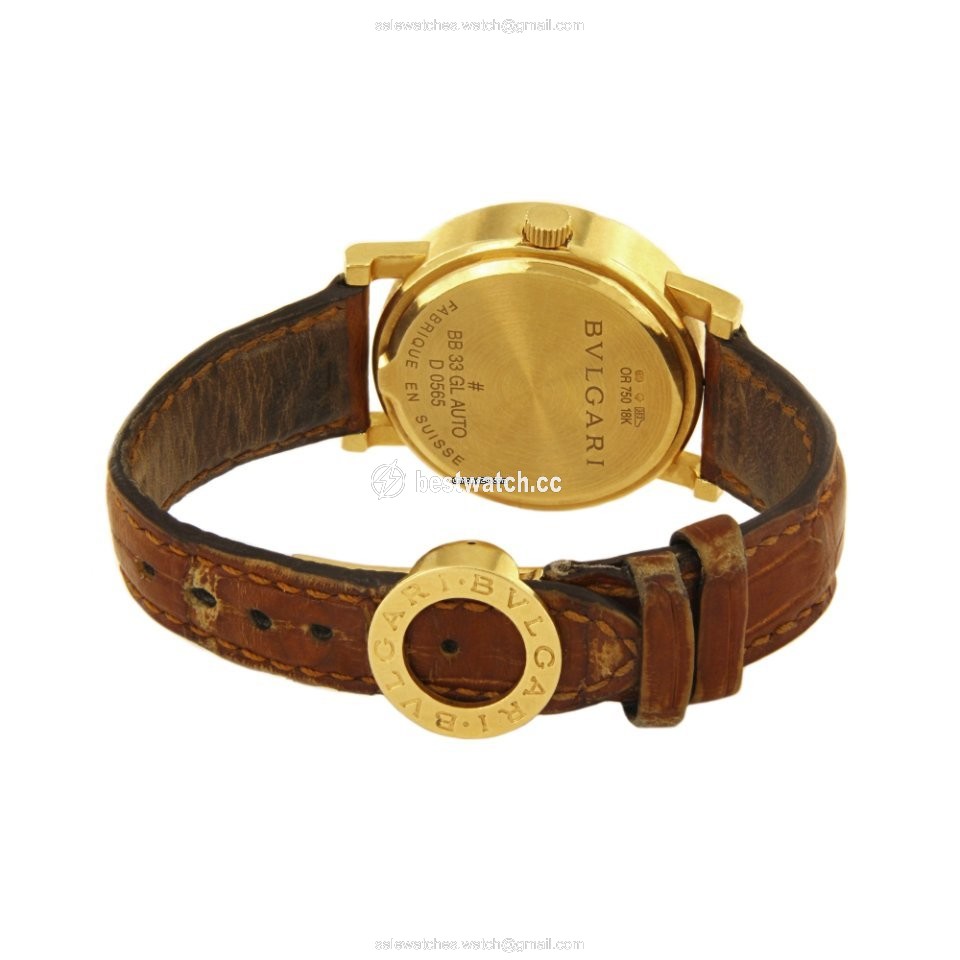 Bulgari Bulgari Mens watch Unisex Automatic Yellow gold BB33GL Replica 2