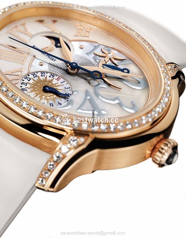 IMG_9085 Audemars Piguet Millenary Womens watch Automatic Rose gold 77315OR.ZZ.D013SU.01 Replica 2