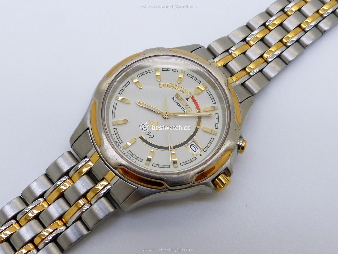 IMG_9085 Seiko Kinetic Mens watch Unisex Quartz Steel SKH181P1 Replica 2