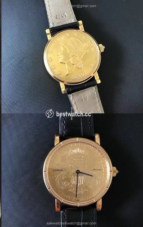 IMG_9085 Corum Coin Watch Mens watch Unisex Automatic Yellow gold 293.645.560001MU51 Replica 2