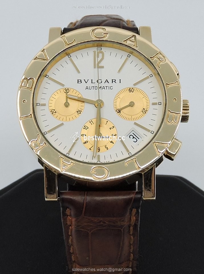 IMG_9085 Bulgari Bulgari Mens watch Unisex Automatic Yellow gold BB38GLCH Replica 2