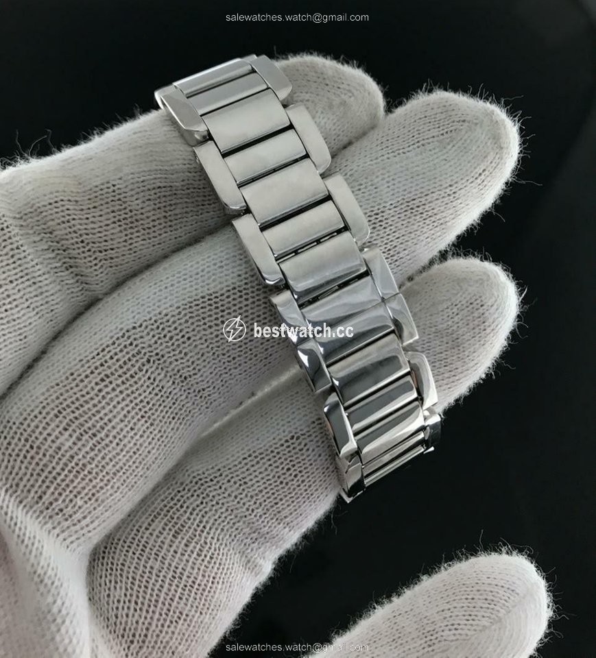 IMG_9085 Cartier Tank Anglaise Womens watch Quartz White gold WT100008 Replica 2