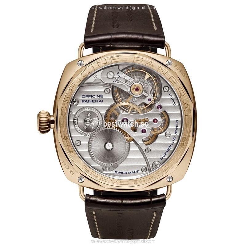 IMG_9085 Panerai Special Editions Mens watch Unisex Manual winding Rose gold PAM00522 Replica 2