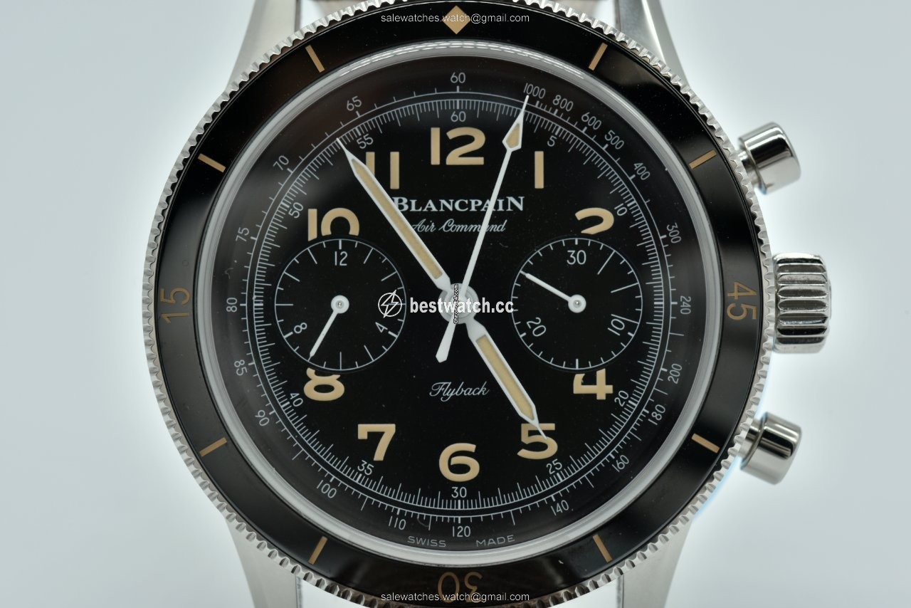 IMG_9085 Blancpain Air Command Mens watch Unisex Steel AC01 1130 63A Replica 2