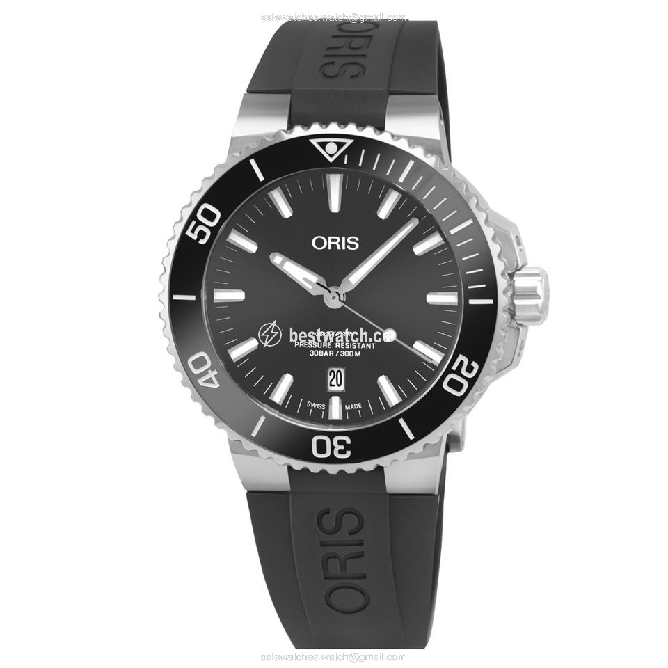 IMG_9085 Oris Aquis Titanium Date Mens watch Unisex Automatic Titanium 01 733 7730 7153-07 4 24 63TEB Replica 2