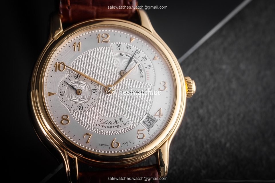 IMG_9085 Zenith Elite Power Reserve Mens watch Unisex Manual winding Yellow gold 30.0240.655 Replica 2