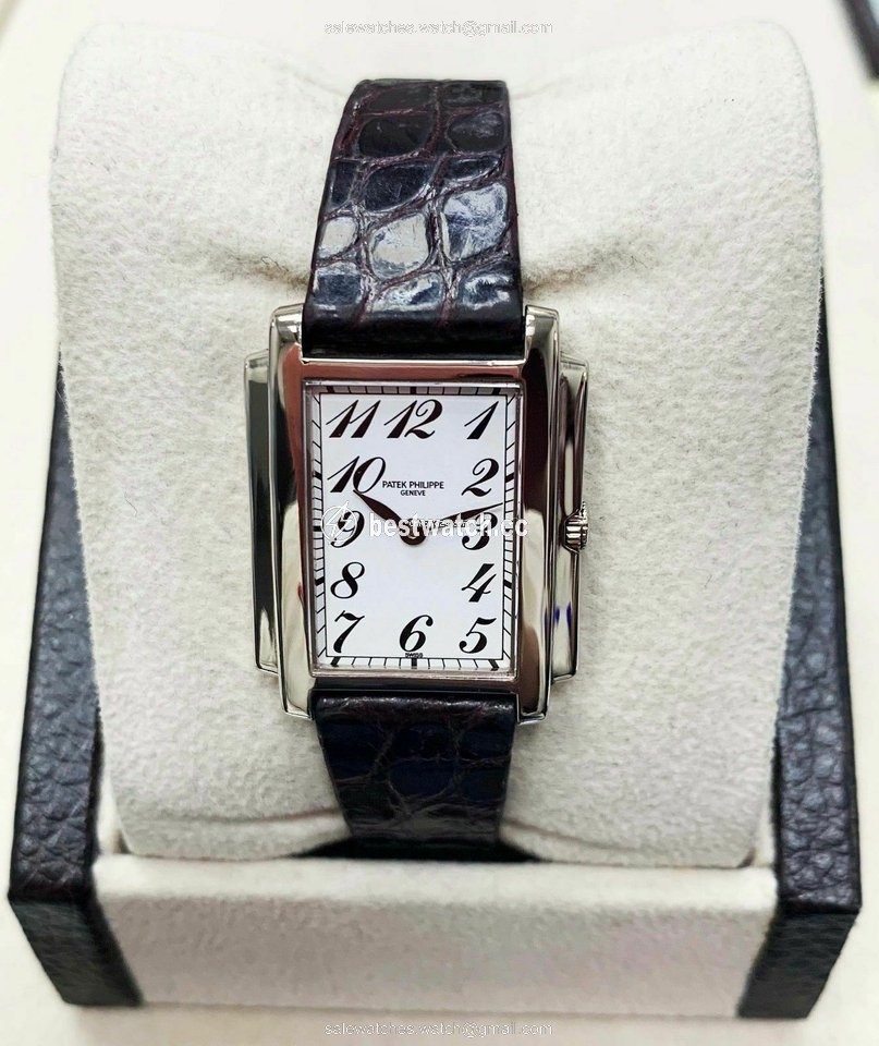 IMG_9085 Patek Philippe Gondolo Womens watch Quartz White gold 4824G Replica 2
