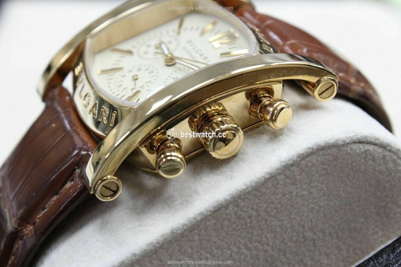 IMG_9085 Bulgari Assioma Mens watch Unisex Automatic Yellow gold AA44 G CH Replica 2