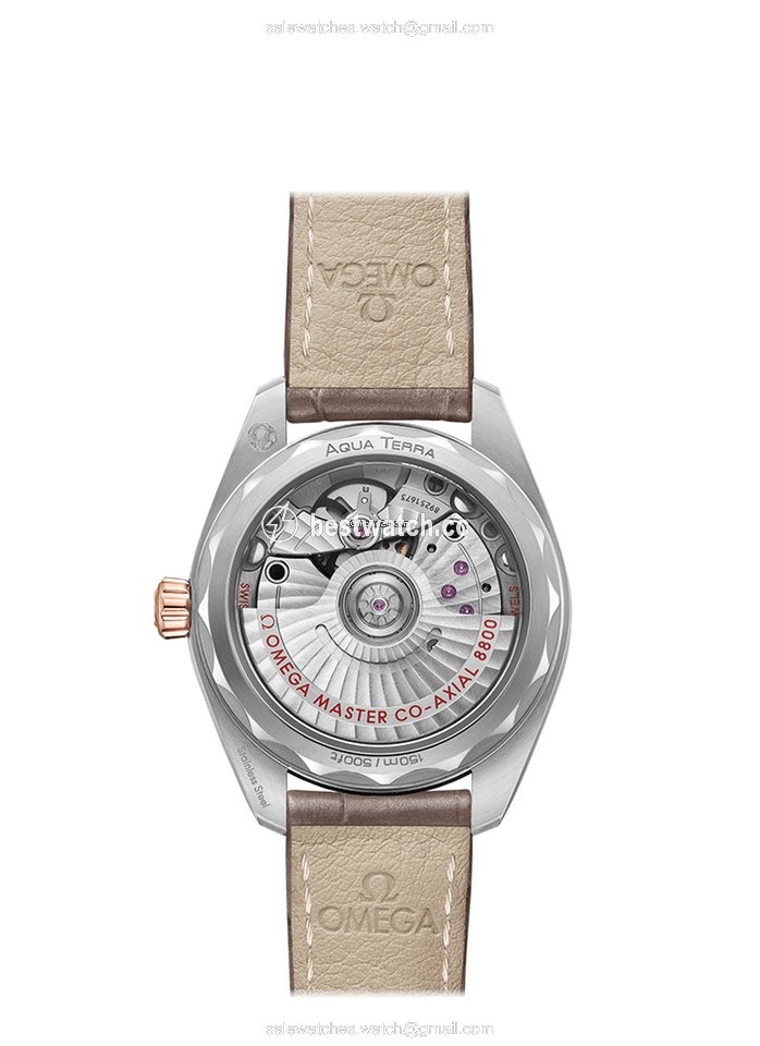 Omega Seamaster Aqua Terra Womens watch Automatic Gold Steel 220.23.34.20.06.001 Replica 2