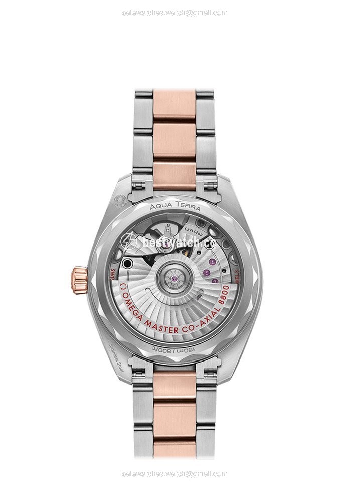 IMG_9085 Omega Seamaster Aqua Terra Womens watch Automatic Gold Steel 220.20.34.20.06.001 Replica 2