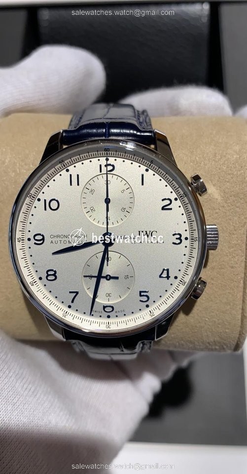 IWC Portuguese Chronograph Mens watch Unisex Automatic Steel IW371605 Replica 2