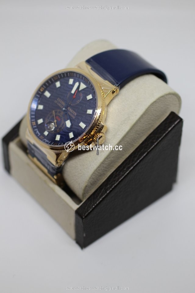 IMG_9085 Ulysse Nardin Mens watch Unisex Automatic Rose gold 266-68 Replica 2