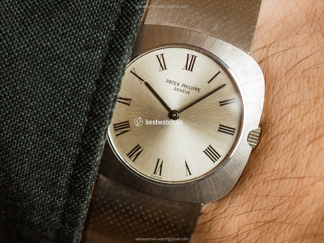 Patek Philippe Vintage Mens watch Unisex Manual winding White gold 3543 2 Replica 2