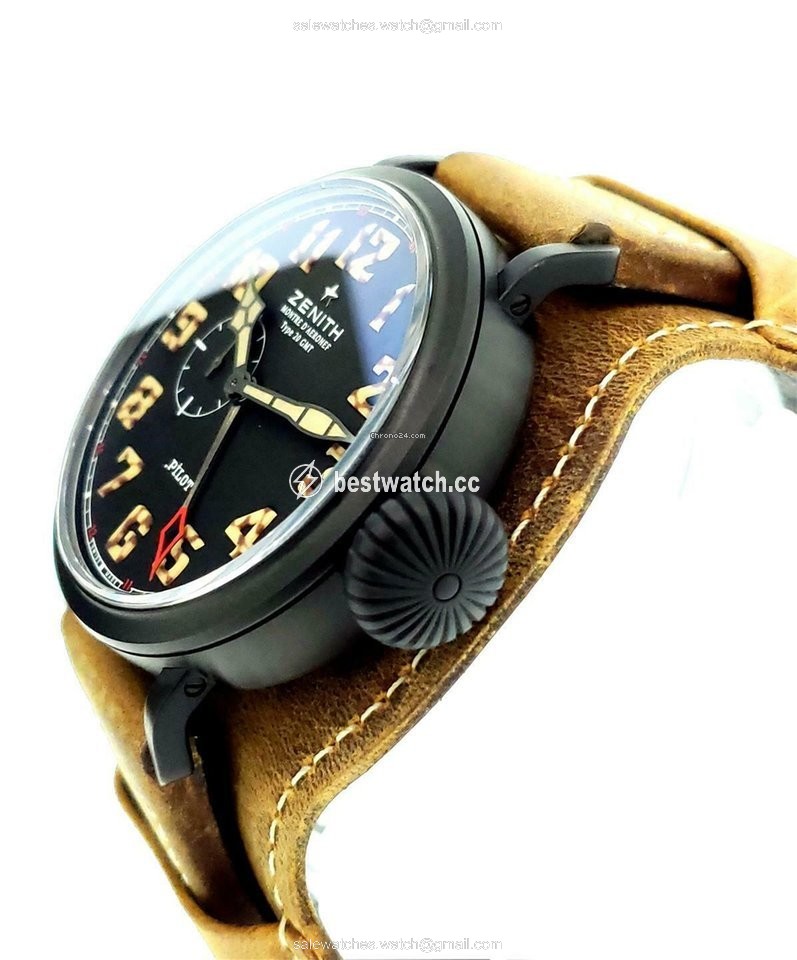 IMG_9085 Zenith Pilot Type 20 GMT Mens watch Unisex Automatic Titanium 96.2431.693 21.C738 Replica 2