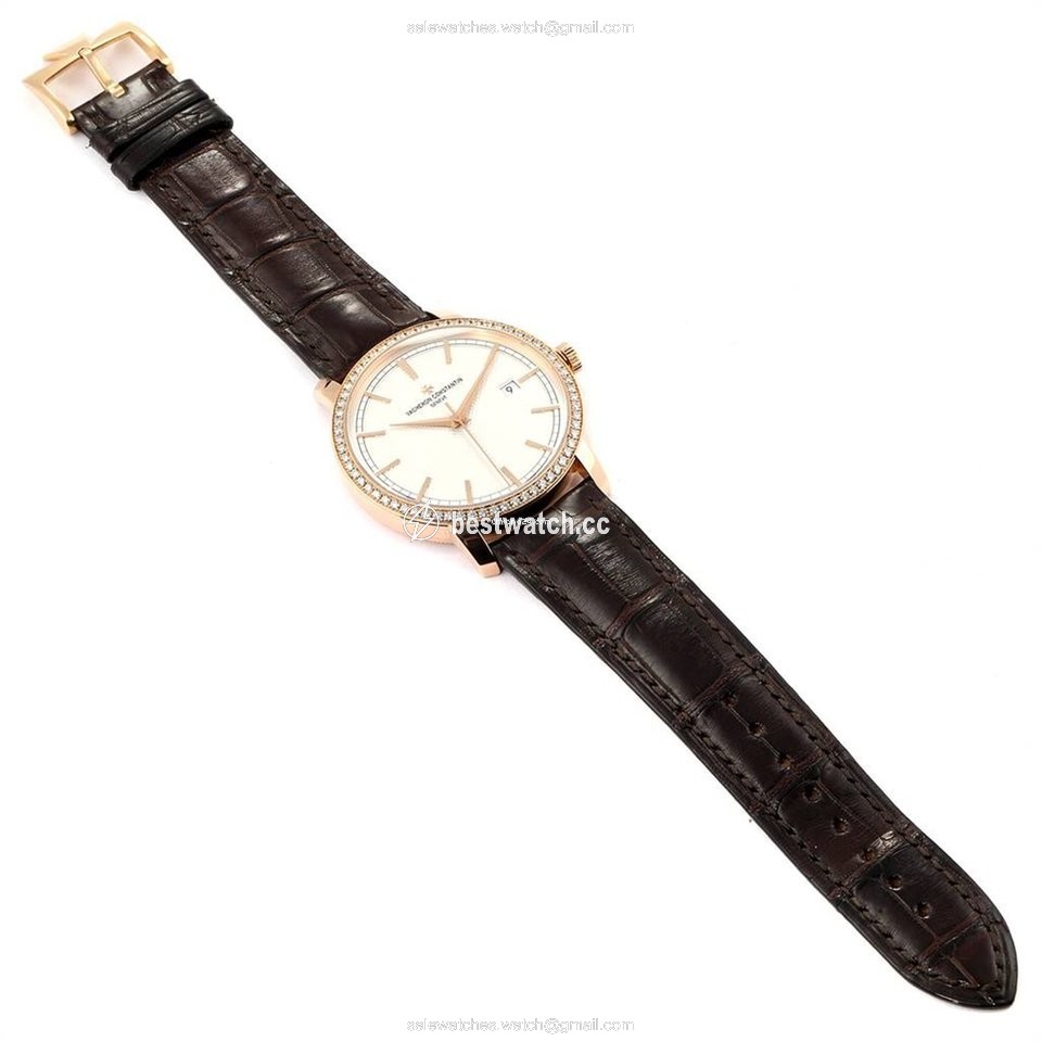 IMG_9085 Vacheron Constantin Traditionnelle Mens watch Unisex Automatic Rose gold 85520 000R-9850 Replica 2