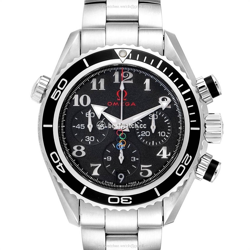 IMG_9085 Omega Seamaster Planet Ocean Chronograph Mens watch Unisex Automatic Steel 222.30.38.50.01.003 Replica 2