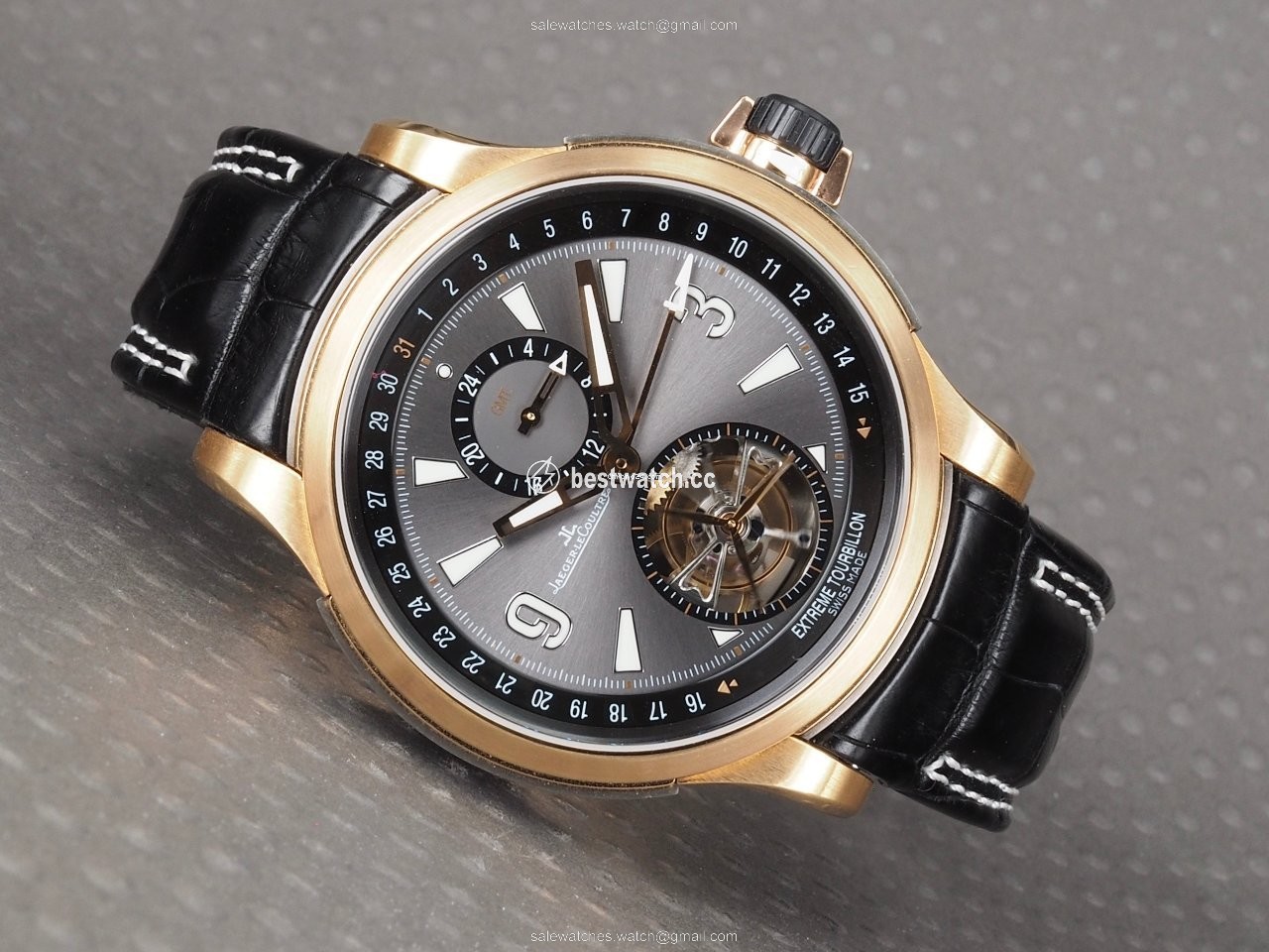 IMG_9085 Jaeger-LeCoultre Master Compressor Extreme Tourbillon Mens watch Unisex Automatic Rose gold 150.2.34 Replica 2