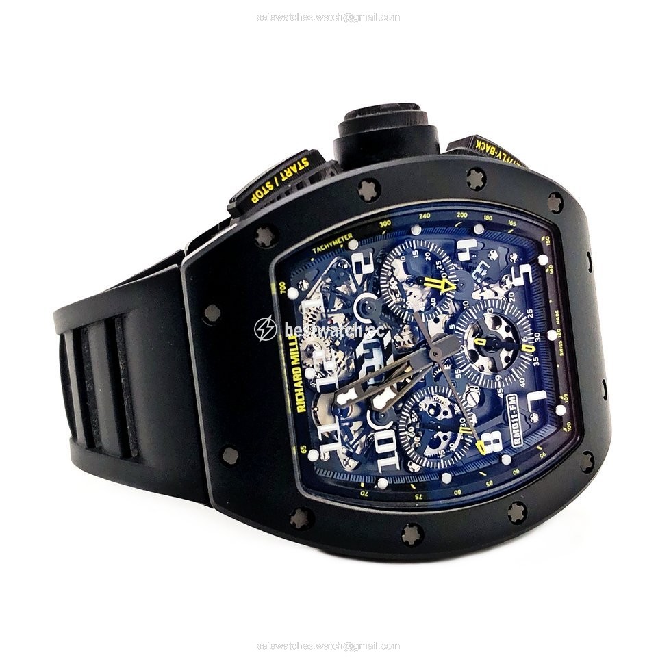 IMG_9085 Richard Mille RM 011 Mens watch Unisex Automatic Carbon RM 011 Replica 2
