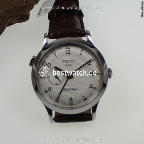 Zenith Elite Dual Time Mens watch Unisex Automatic Steel 03.1125 682 Replica 2