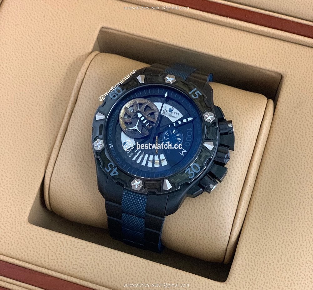 IMG_9085 Zenith Defy El Primero Mens watch Unisex Automatic Titanium 96.0529.4021 51.M533 Replica 2