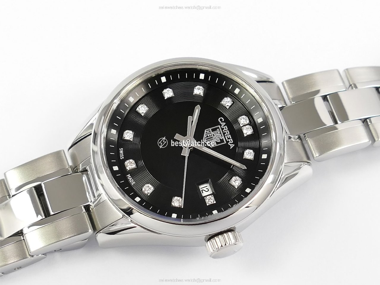 IMG_9085 TAG Heuer Carrera Lady Womens watch Quartz Steel WV1410.BA0793 Replica 2