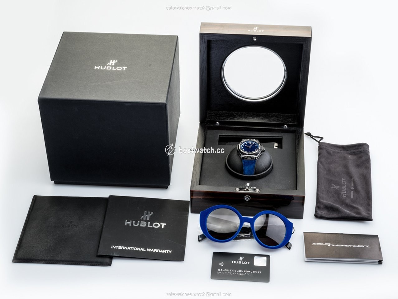 IMG_9085 Hublot Big Bang Sang Bleu Womens watch Automatic Ceramic 465.CS.277J.NR.1204.ITI17 Replica 2